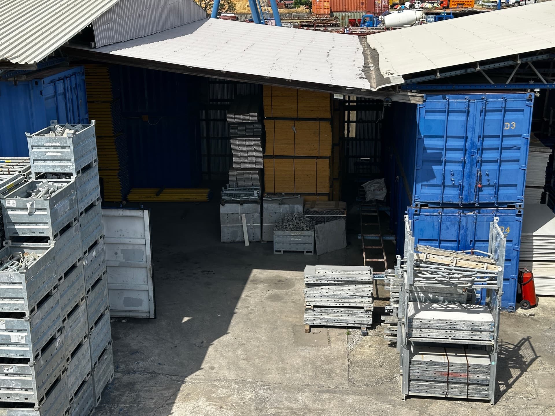 Formwork and scaffolding stock at the Formyard yard